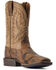 Image #1 - Ariat Men's Wilder Shock Shield Western Performance Boots - Broad Square Toe, Grey, hi-res