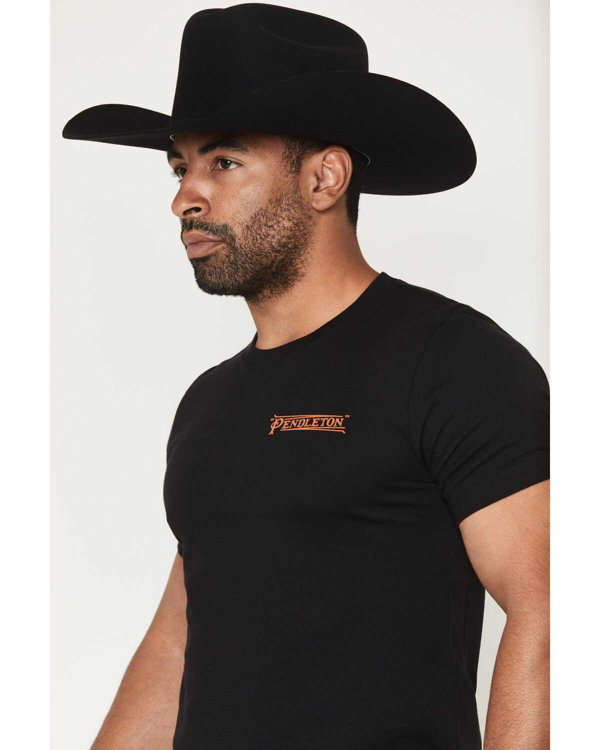 Image #3 - Pendleton Men's Wild Wolf Short Sleeve Graphic T-Shirt, Black, hi-res