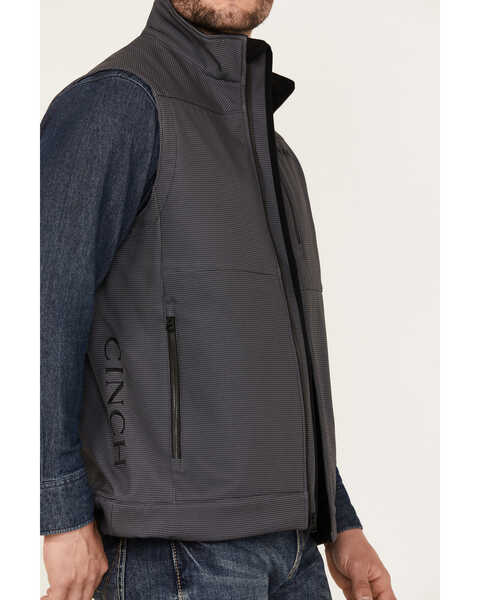 Image #3 - Cinch Men's Bonded Solid Vest , Charcoal, hi-res