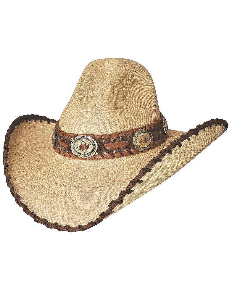 Bullhide Golden Dawn Bangora Straw Cowgirl Hat, Tan, hi-res