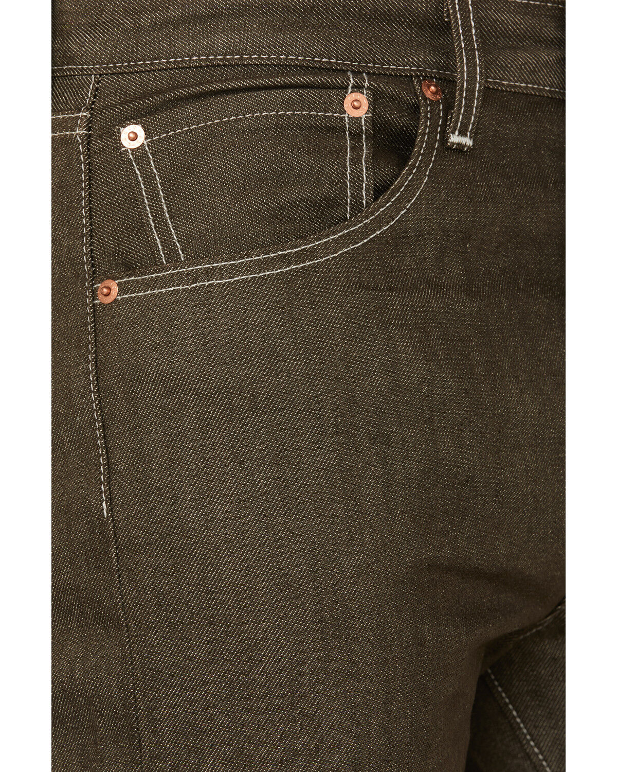 Image #2 - Levi's Men's 501® Original Shrink-To-Fit™ Straight Rigid Denim Jeans, Dark Brown, hi-res