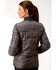 Image #2 - Roper Women's Gray Poly Quilted Jacket , Grey, hi-res