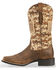Image #3 - Ariat Women's Round Up Patriot Western Performance Boots - Broad Square Toe, Brown, hi-res