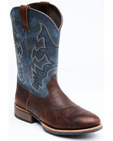 Cody James Men's Durance Brass Performance Western Boots - Round Toe, Blue, hi-res