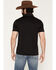Image #4 - RANK 45&reg; Men's Wayne Solid Short Sleeve Button-Down Polo, Black, hi-res