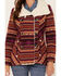 Image #3 - Powder River Outfitters Women's Southwestern Print Jacquard Sherpa-Lined Coat, Red, hi-res