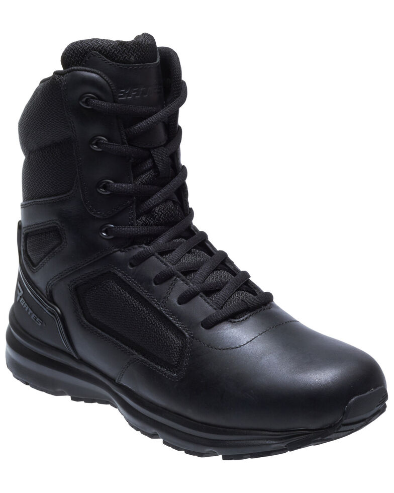 Bates Men's Raide Side Zip Work Boots - Soft Toe, Black, hi-res