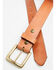 Image #2 - Brothers and Sons Reid Smooth Leather Belt , Tan, hi-res