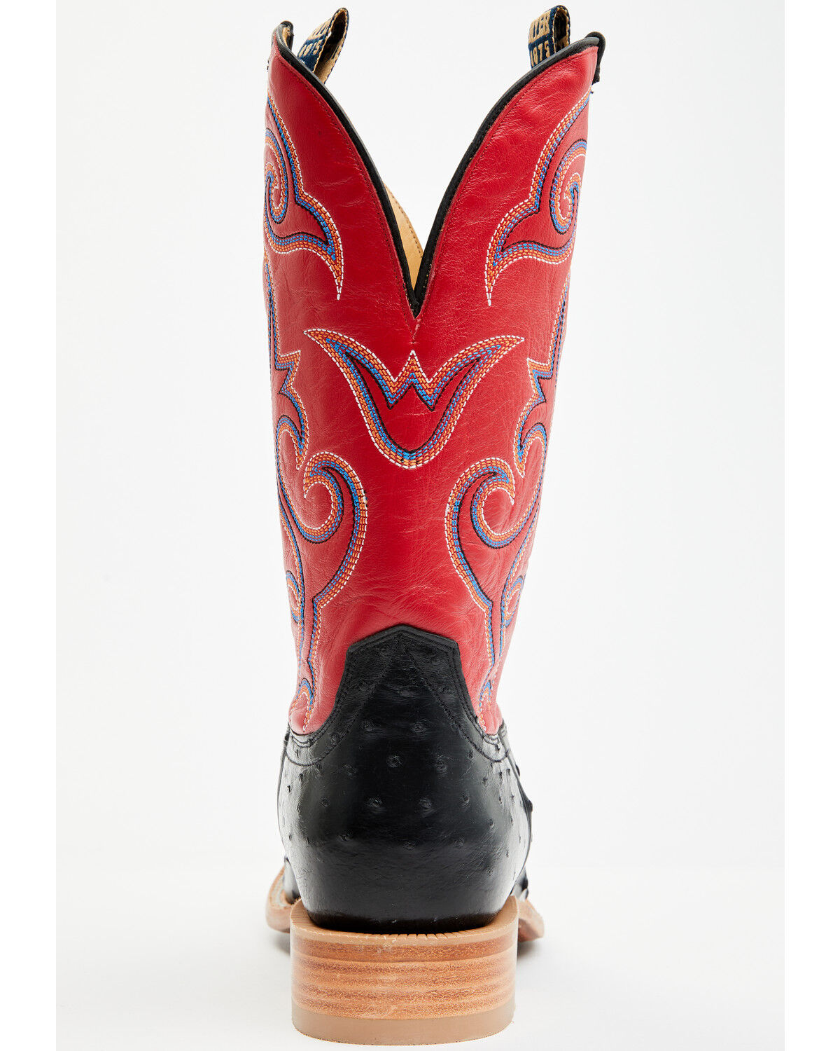 Image #5 - Hyer Men's Jetmore Exotic Full Quill Ostrich Western Boots - Broad Square Toe, Black, hi-res