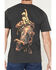 Image #4 - Wrangler Men's Neon Cowboy Short Sleeve Graphic T-Shirt, Black, hi-res
