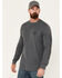 Image #2 - Cody James Men's FR Long Sleeve Graphic Work T-Shirt, Charcoal, hi-res