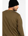 Hawx Men's Olive Pocket Long Sleeve Work T-Shirt - Big , Olive, hi-res