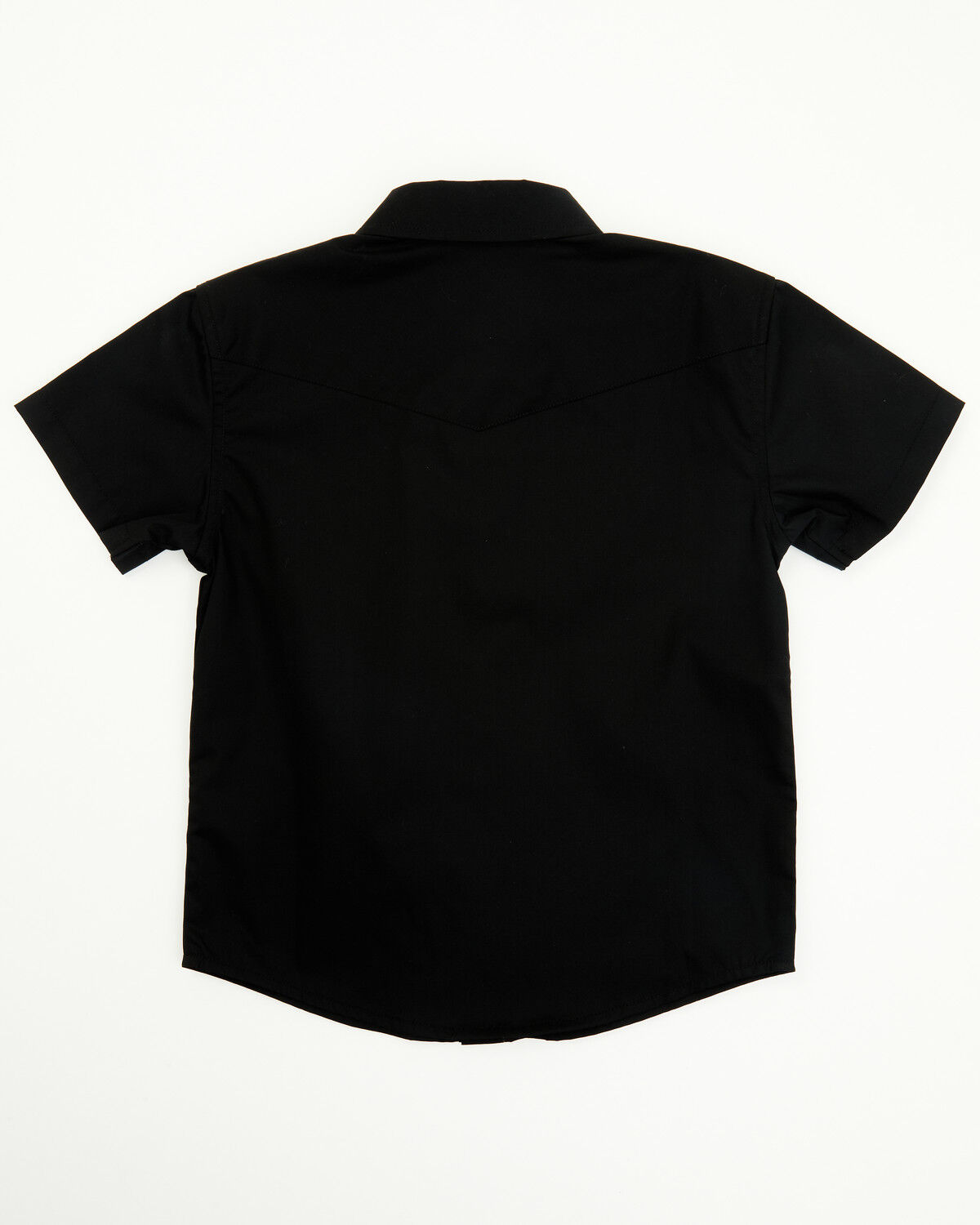 Image #3 - Gibson Trading Co Toddler Boys' Solid Short Sleeve Snap Stretch Western Shirt, Black, hi-res