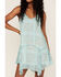 Image #3 - Miss Me Women's Boho Paisley Print Hanky Hem Dress, Seafoam, hi-res