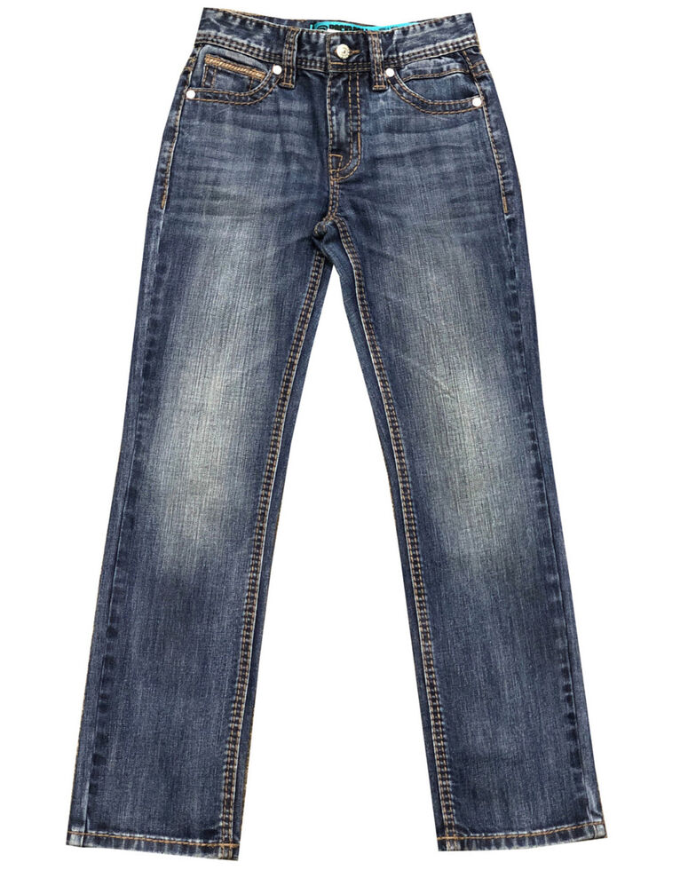 Rock & Roll Denim Boys' Revolver Reflex Stretch Regular Straight Jeans , Blue, hi-res