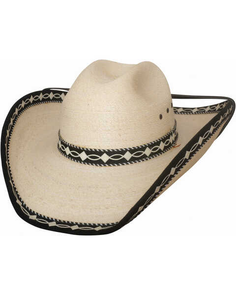 Bullhide Custom Made Straw Cowboy Hat , Natural, hi-res
