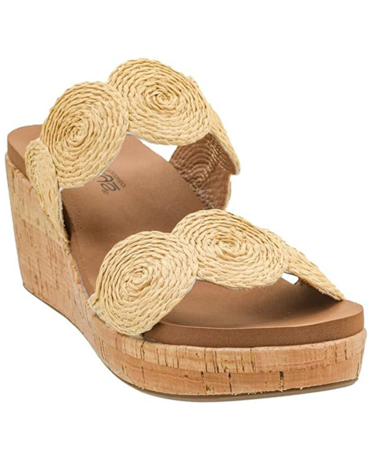 Image #1 - Corkys Women's Make A Toast Wedge Sandals, Natural, hi-res