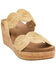 Image #1 - Corkys Women's Make A Toast Wedge Sandals, Natural, hi-res
