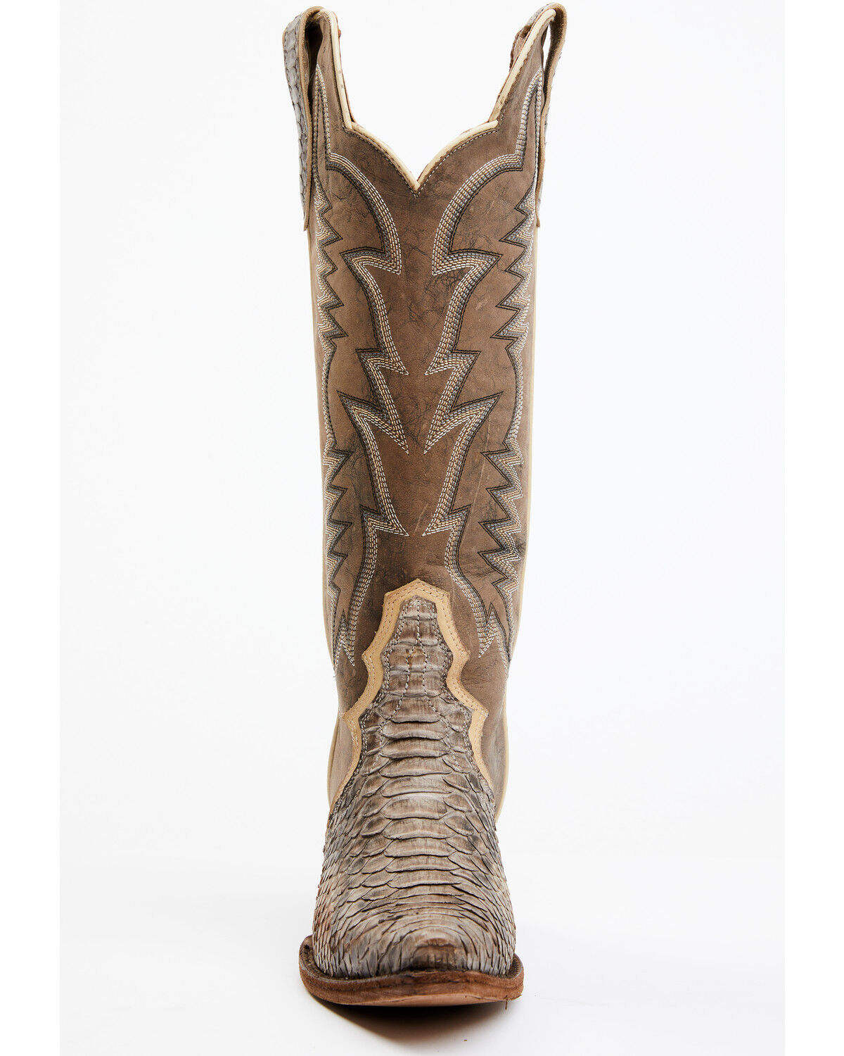 Image #4 - Idyllwind Women's Triad Exotic Python Western Boots - Snip Toe, Brown, hi-res