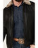 Image #3 - Scully Men's Leather Fur Collar Jacket , Black, hi-res