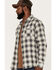 Image #2 - Flag & Anthem Men's Albee Dobby Stripe Plaid Print Long Sleeve Button Down Shirt, Cream, hi-res