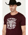 Image #2 - Cody James Men's Do No Harm Short Sleeve Graphic T-Shirt, Burgundy, hi-res