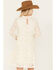 Image #4 - Molly Bracken Women's Long Sleeve Lace Mini Dress, Off White, hi-res
