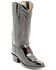 Image #2 - Lucchese Men's Classics Seville Goatskin Boots - Round Toe, Black Cherry, hi-res