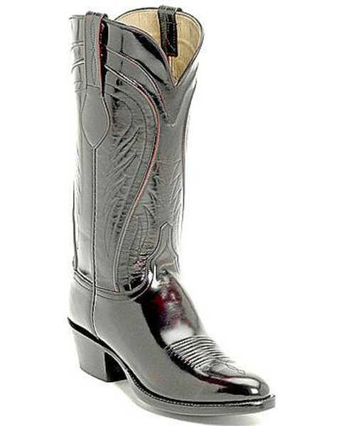 Lucchese Handmade Classics Seville Goatskin Boots - Pointed Toe, Black Cherry, hi-res