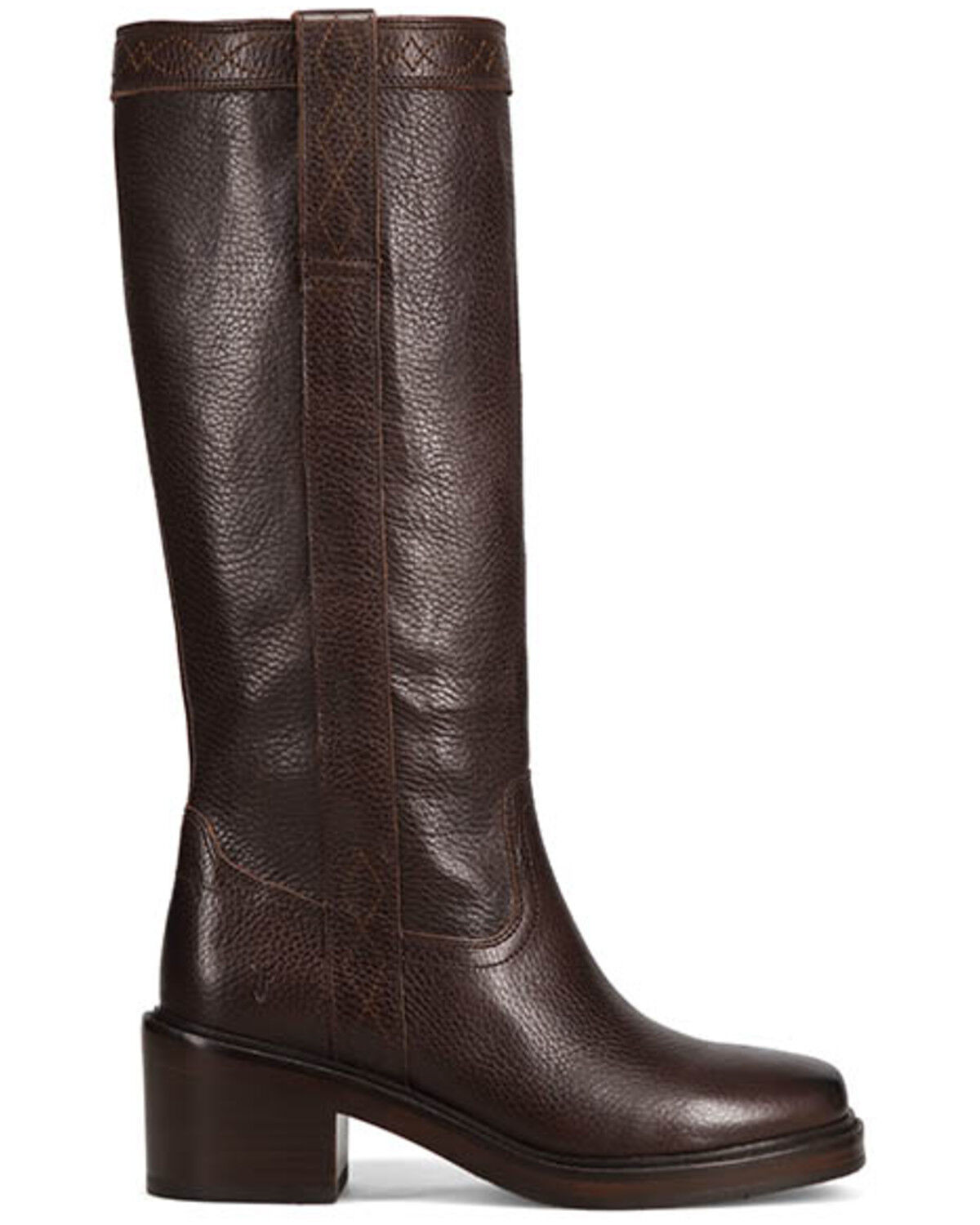 Image #2 - Frye Women's Kate Pull-On Boots - Square Toe, Dark Brown, hi-res