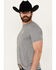 Image #2 - NRA Men's Faith Snake Short Sleeve Graphic T-Shirt, Grey, hi-res