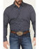 Image #3 - Gibson Trading Co Men's Zig Zag Geo Print Long Sleeve Button-Down Western Shirt - Big, Navy, hi-res