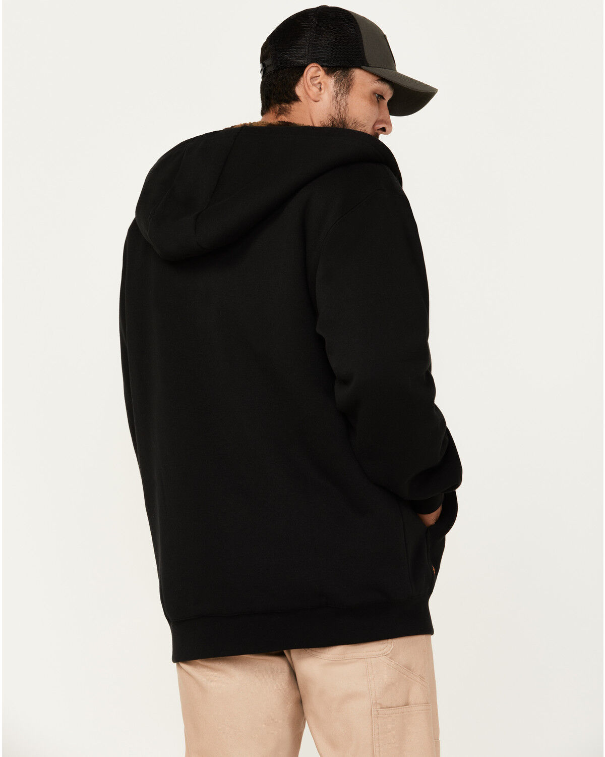 Image #4 - Hawx Men's Sherpa Lined Hooded Jacket, Black, hi-res