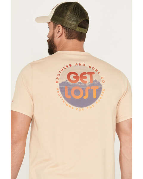 Image #4 - Brothers and Sons Men's Get Lost Short Sleeve Graphic T-Shirt, Sand, hi-res