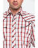 Image #4 - Roper Men's Large Fancy Plaid Long Sleeve Western Shirt, Red, hi-res
