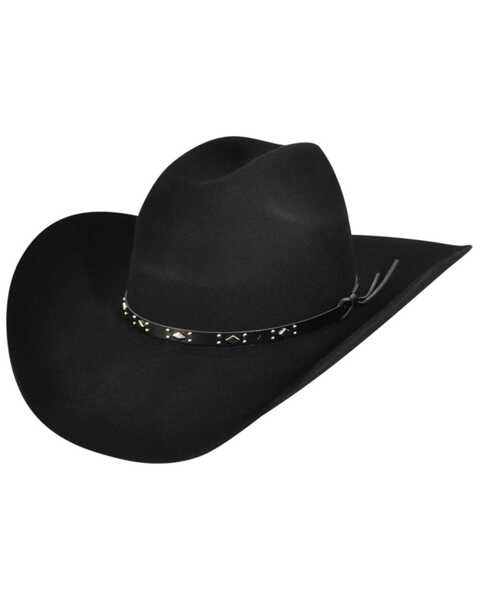 Bailey Western Dynamite 2X Black Cowboy Hat, Black, hi-res