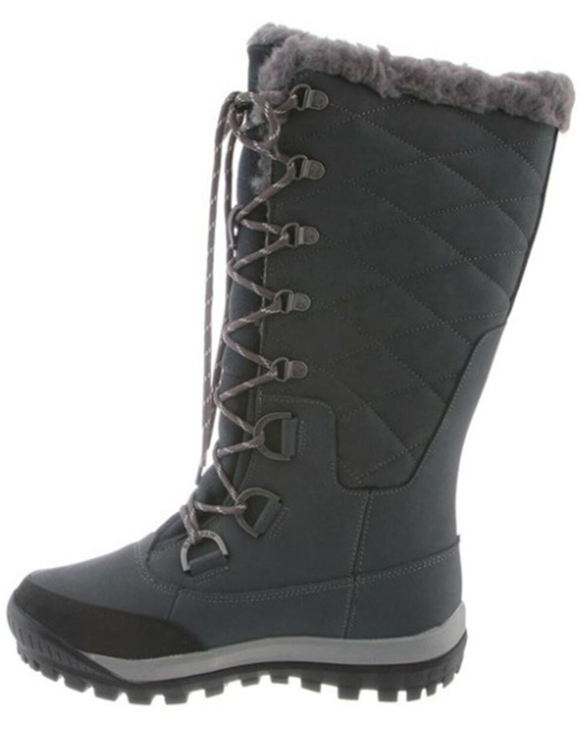 Image #3 - Bearpaw Women's Isabella 12" Waterproof Lace-Up Boots - Round Toe, Black, hi-res