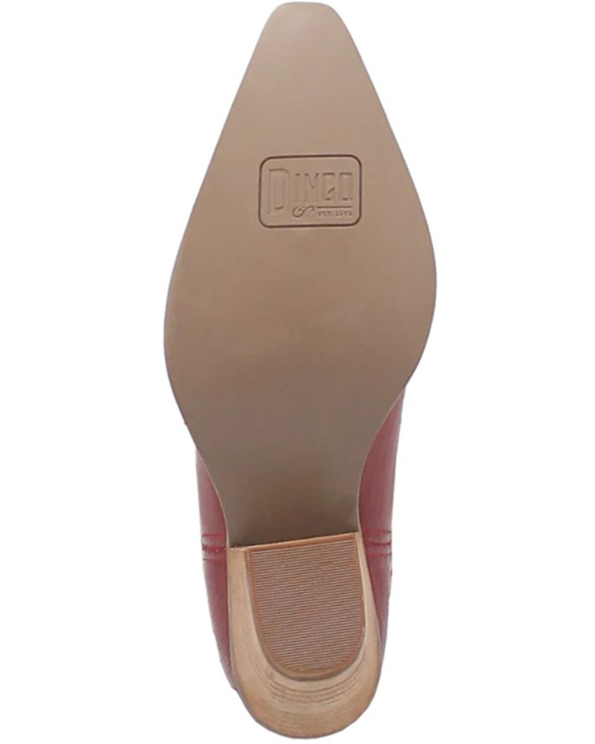 Image #7 - Dingo Women's Raisin Kane Tall Western Boots - Snip Toe, Red, hi-res
