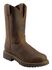 Justin Men's J-Max Balusters Electrical Hazard Pull-On Work Boots - Soft Toe, Chocolate, hi-res
