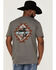 RANK 45 Men's Southwestern Rider Graphic T-Shirt , Charcoal, hi-res