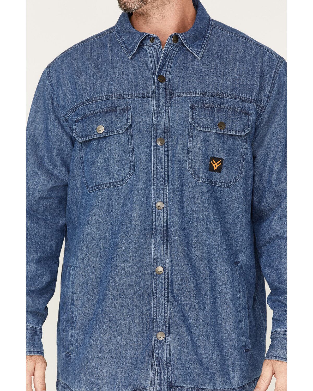 Image #3 - Hawx Men's Denim Shirt Jacket, Indigo, hi-res