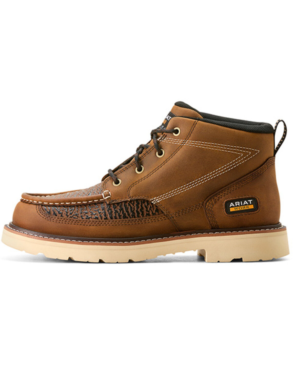 Image #2 - Ariat Men's 5.5" Rebar Lift Chukka Moc Work Boots - Soft Toe, Brown, hi-res