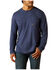 Image #2 - Ariat Men's Rebar Workman Reflective Flag Long Sleeve T-Shirt, Navy, hi-res