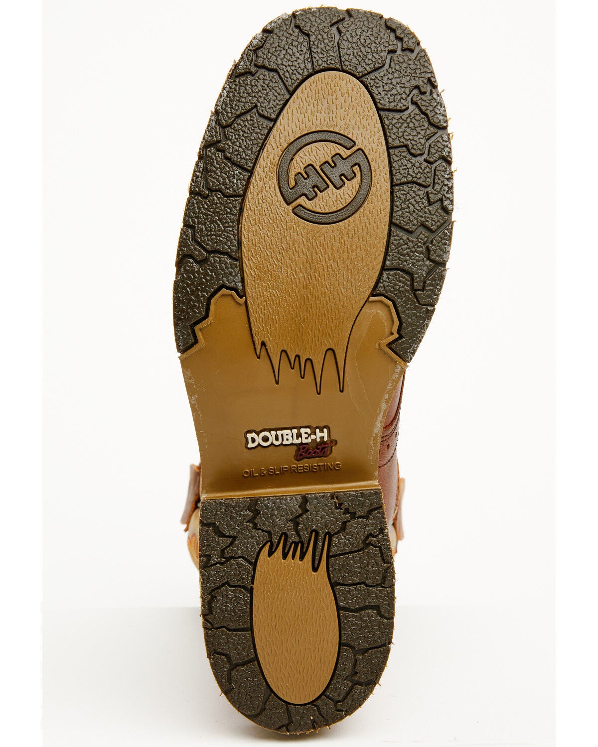 Image #7 - Double H Men's Boot Barn Exclusive Domestic Pull-On Work Boots - Steel Toe, Dark Brown, hi-res