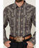 Image #3 - Cody James Men's Voyager Southwestern Striped Long Sleeve Snap Western Shirt, Cream, hi-res