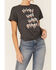 Image #2 - Shyanne Women's Charcoal Drinks Well With Others Graphic Tie-Bottom Short Sleeve Tee , Charcoal, hi-res