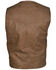 STS Ranchwear Men's Antique Brown Leather Chisum Vest - Big , Brown, hi-res
