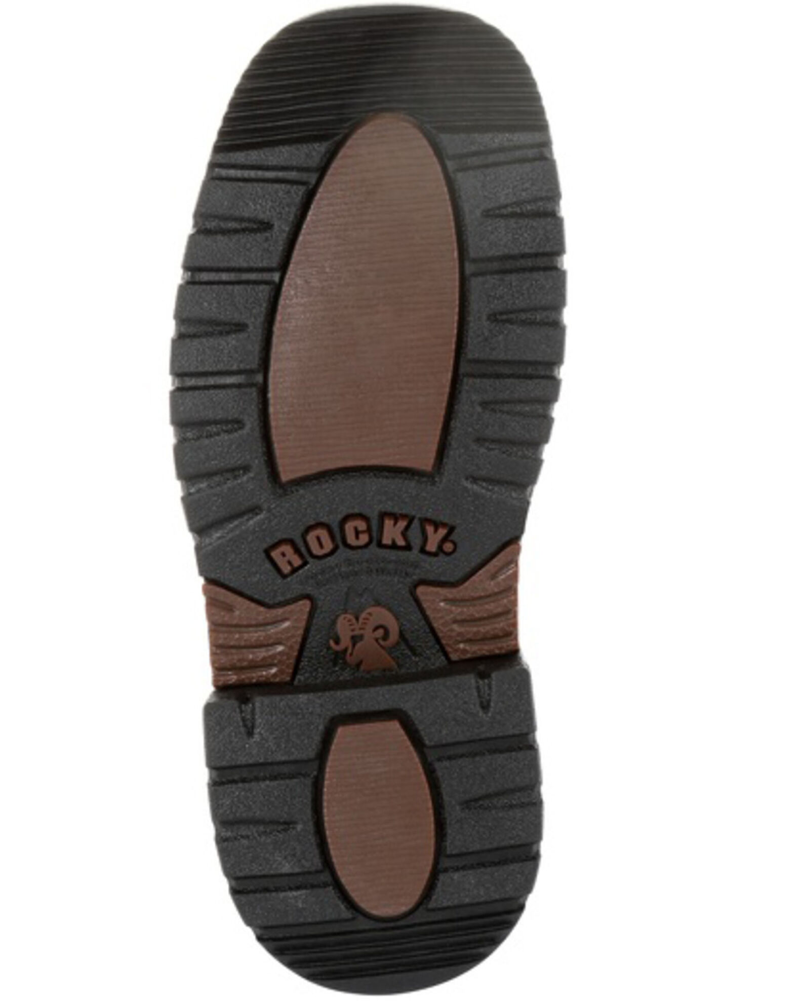 Image #7 - Rocky Boys' Ride FLX Western Boots - Square Toe, Chocolate, hi-res