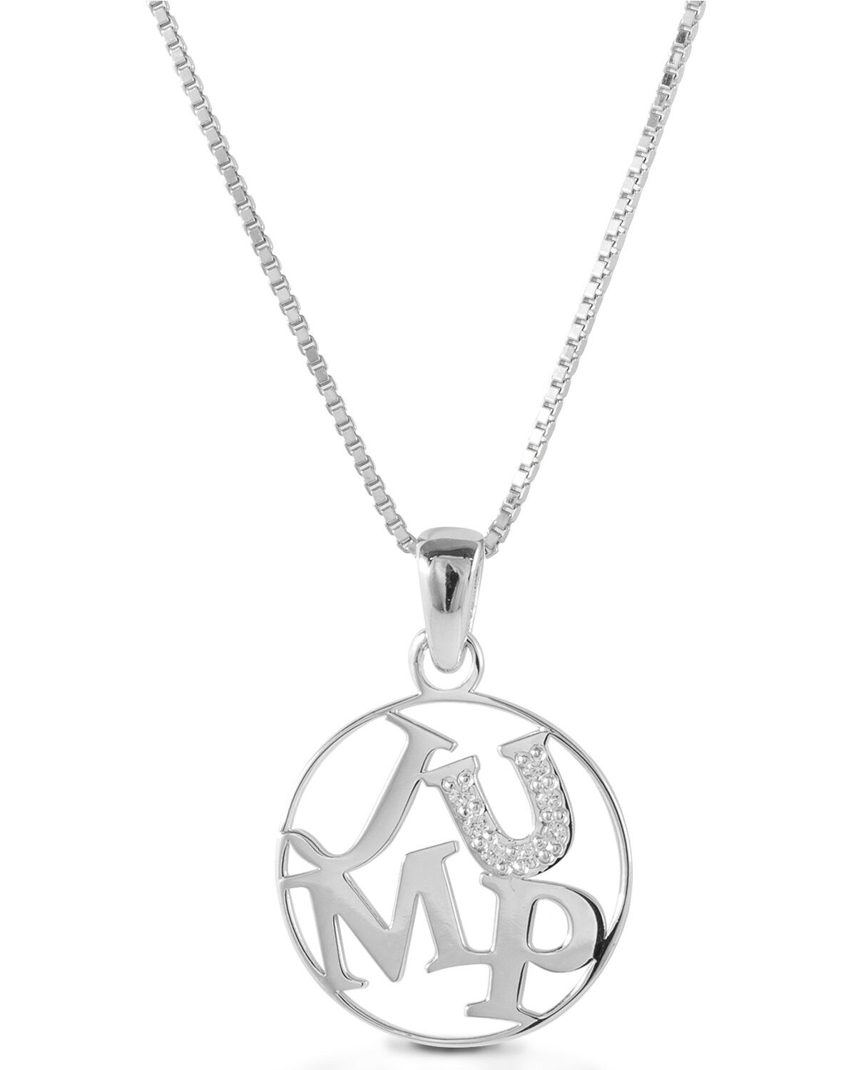 Image #1 - Kelly Herd Women's Jump Pendant Necklace, Silver, hi-res