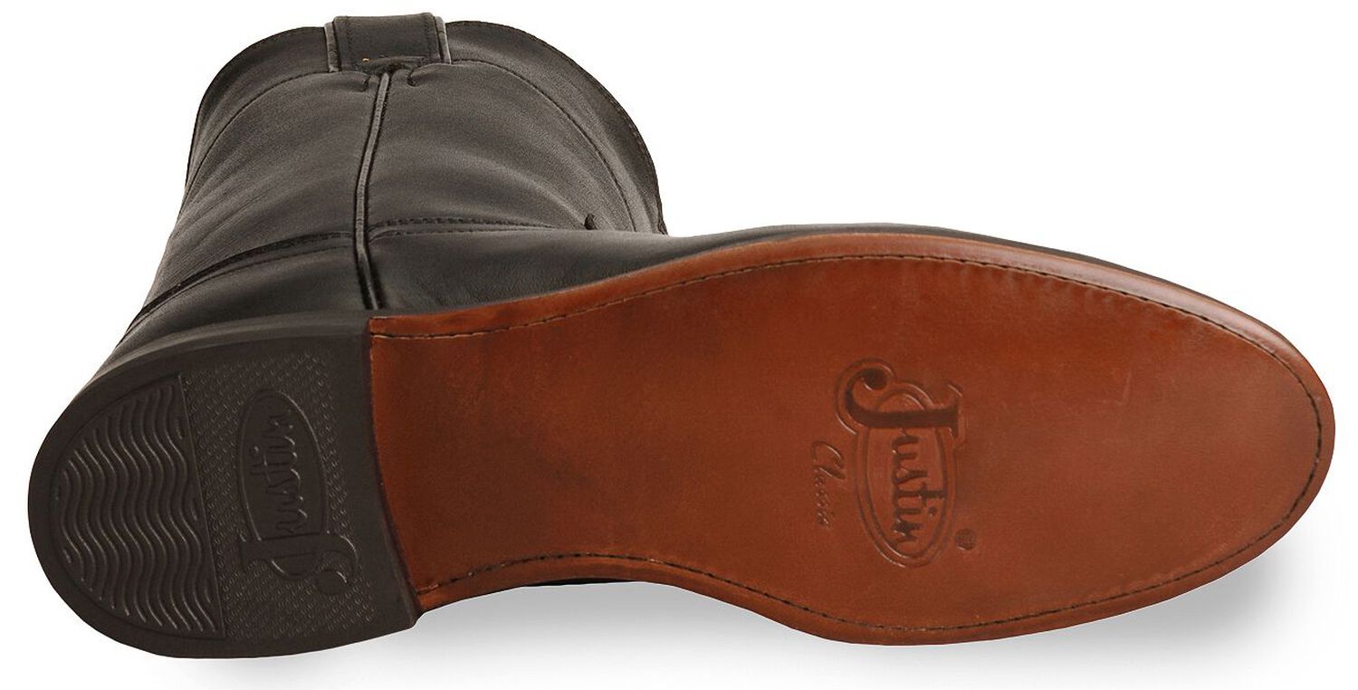 Image #5 - Justin Women's Original Black Roper Boots - Round Toe, , hi-res